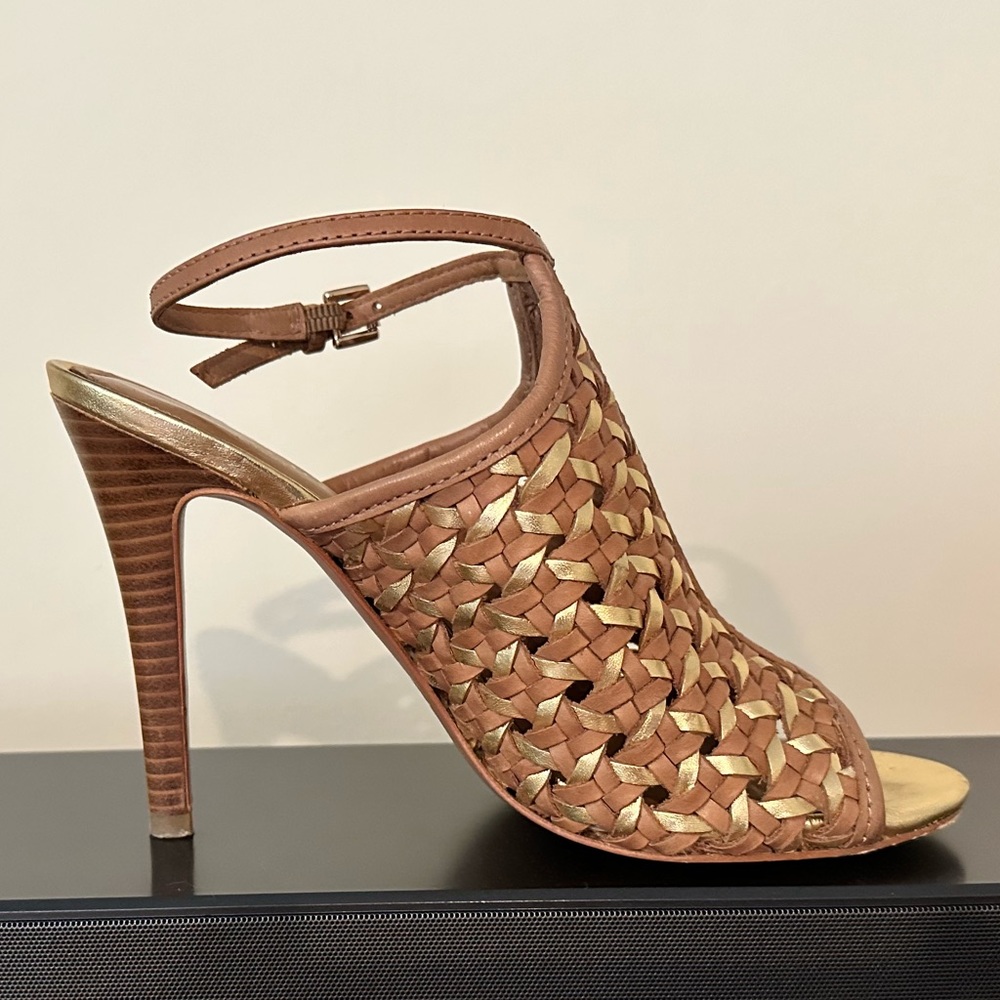 COACH open toed 4” heels